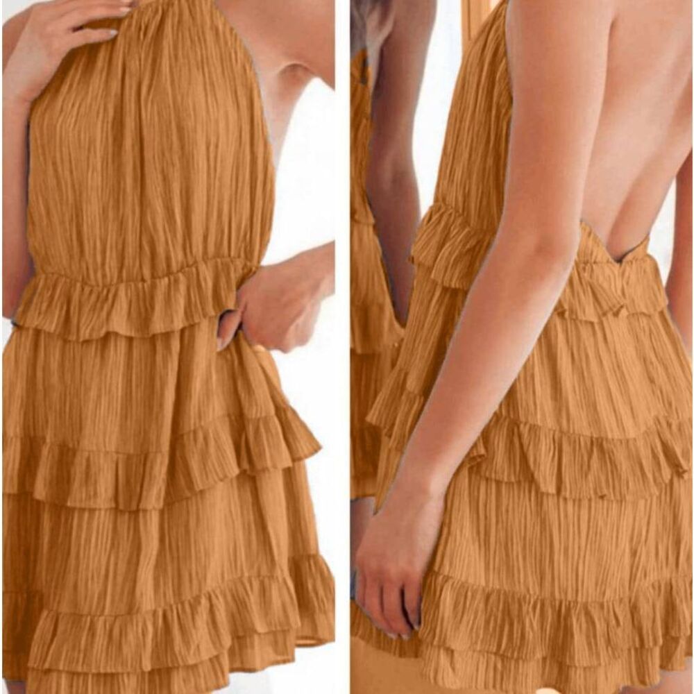 LULU'S Women's Open Back Flowy Dress Size Small